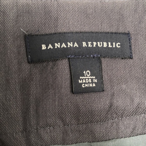 Banana Republic - Crinkly grey skirt with fabric belt - hint of shine - … - Picture 5 of 7